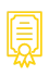 evaluate icon in yellow colour