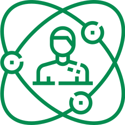speech on mic icon in green colour